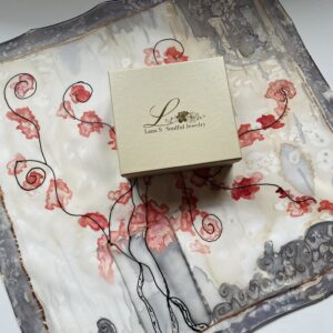 Svilena marama slikana rukom ~ Cherry blossom ~